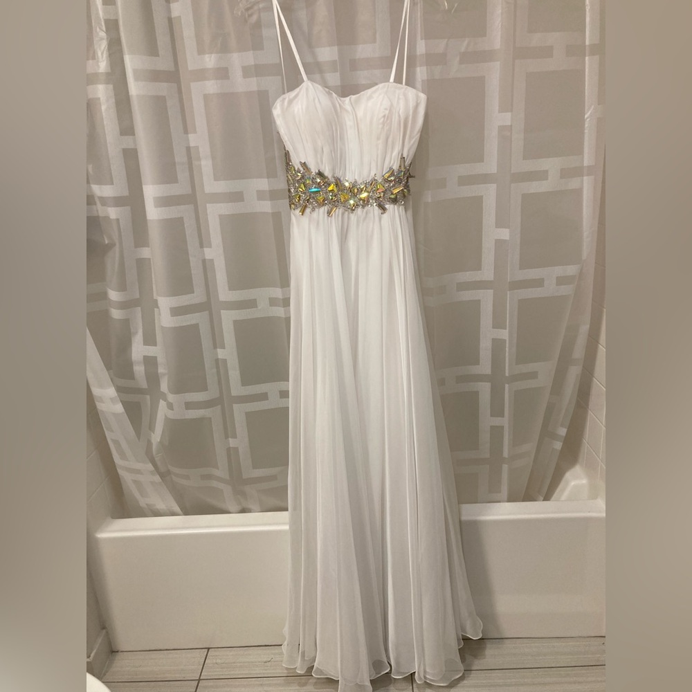 Colors strapless special occasion dress